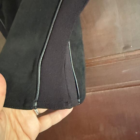 MANIERE DE VOIR | Faux Suede Piped Sleeveless High Neck Tank  | Size 4 / UK 8 - Picture 4 of 7